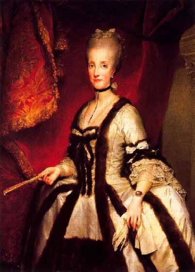 Portrait of Maria Carolina of Austria Queen consort of Naples and Sicily